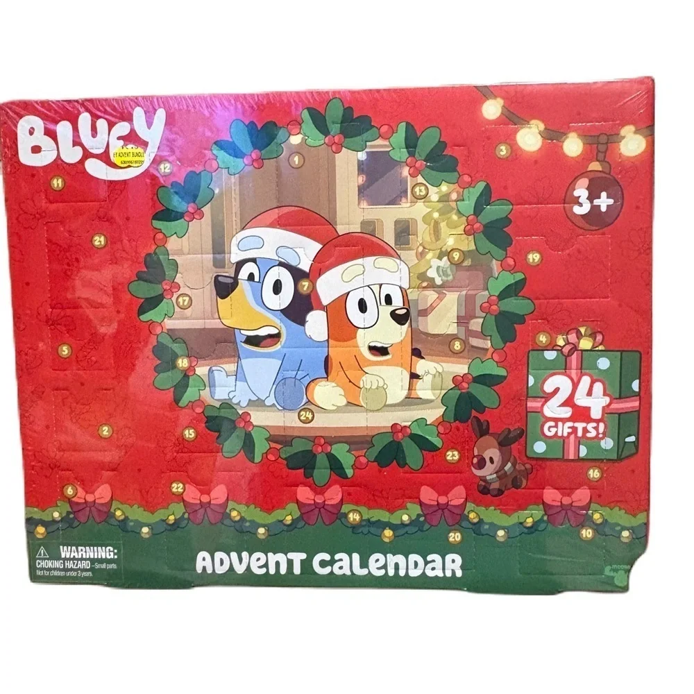 Bluey Advent Calendar NEW Holiday Decor Christmas Countdown Toy Action Figure